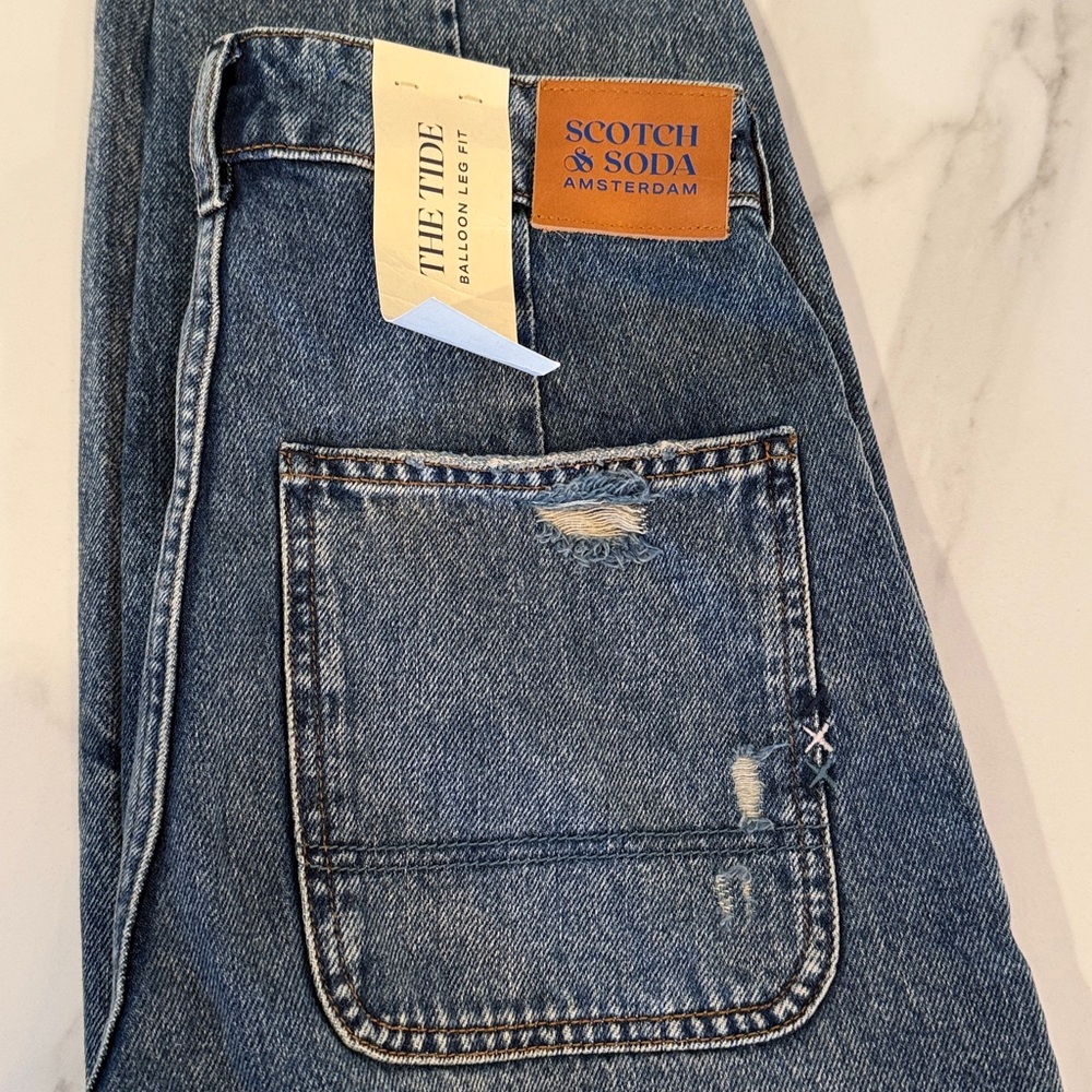 NWT Scotch & Soda “Barrel Jeans” The Tide Balloon Leg Fit | Size 26 / 30 - Picture 5 of 6